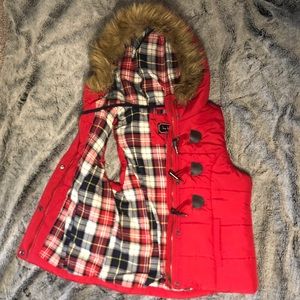 Red Puffer Vest